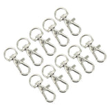 Maxbell 7xPhenovo 10pcs Swivel Trigger Snap Hooks Silver 12mm x 30mm