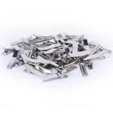Maxbell 20xApprox. 50 Pcs Blank Double Prong Hair Clip 35mm