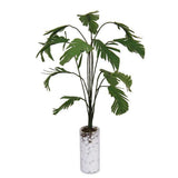 Maxbell 3x1/12 Green Banana Tree In White Bottle Dollhouse Miniature Garden Accessory