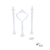 Maxbell 4x3 Tier Crown Cake Cupcake Plate Stand Handle Fitting - White