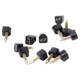 Maxbell 7xFootful 6 Pair of Black PU Heel Plate for High-Heeled Shoes 9x10mm 604A Style