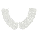 Maxbell 4x1pair White Flower DIY Lace Collar Sewing Craft Neckline Trimming Decoration