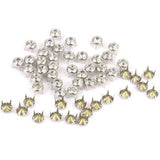 Maxbell 3xRound Rhinestone Studs Nailheads 8mm Clear