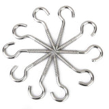 Maxbell 20x10pcs Mini Eye Pins Screw Hook House Curtain Net Wire Hanging Hook 55x3.8mm
