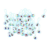 Maxbell 3xMini Rattles Baby Shower Favors Party Decor Gift Favor 50pcs Blue