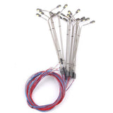 Maxbell 4xModel Street Lights LED Dual Lamppost 1:150 Scale 9cm 10pcs