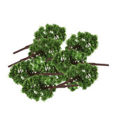 Maxbell 6x20Pcs Plastic Model Tress Train Railroad Scenery 1:150 Scale Dark Green Kit