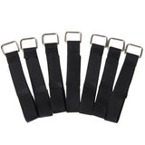 Maxbell 8xNylon Straps Cable Tie Wire Rope Hook and Loop Organiser 10pcs Black