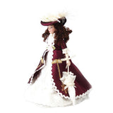 Maxbell 3x1 x 1/12 Dollhouse Miniature Porcelain Dolls Classical Lady with Hat