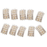 Maxbell 12x10 Assorted Gold Crystal Rhinestone Button Brooch Bouquet Crystal