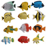Maxbell 4xPlastic Artificial Goldfish Animals Toy Model 12pcs Colorful as described