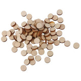 Maxbell 20xUnfinished wood circles Round Shape Pieces For Scrapbooking 100pcs 10mm