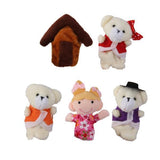 Maxbell 4x5pcs/Set Goldilocks and Three Bears Finger Puppets Nursery Rhyme/Fairy Tale