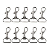 Maxbell 8x10pcs Swivel Trigger Snap Hooks Silver 40x23mm