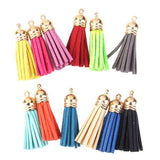 Maxbell 3x12Pcs Colorful Velvet Tassel Charms Pendants for Bags Key Chains DIY 4.3cm