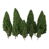 Maxbell 4x20pcs Tower Shaped Trees Model Train Scenery Landscape 1:50-400 Green 108