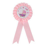 Maxbell 2xPink It is a Girl Badge Rosette Baby Shower Party Accessory