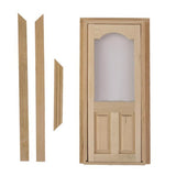 Maxbell 3xDollhouse Miniature Wooden Door Unpainted