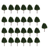 Maxbell 3x25x Dark Green Model Trees N Scale Train Layout Scenery Diorama 1:150
