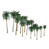 Maxbell 15x15pcs Model Coconut Palm Trees Scenery Landscape N Z Railway DIY Accessory