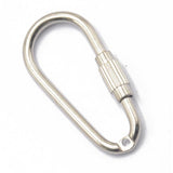Maxbell 4x6 Pcs Steel Screw Locking Carabiner Key Ring Clasp