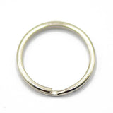 Maxbell 3x50pcs Stainless Steel Split Key Rings Bulk for Keychain and Crafts 18mm