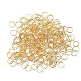Maxbell 4x200pcs/Lot Steel Metal Key Split Ring Keyrings Key Chain Findings 6mm gold