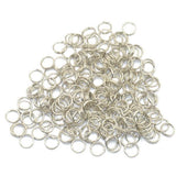 Maxbell 15x200pcs/Lot Steel Metal Key Split Ring Keyrings Key Chain Findings 6mm silver