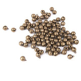 Maxbell 5x 100pcs Antique Bronze Brass Jingle Bells Charm Bead Jewelry Findings 8mm