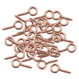 Maxbell 4x50Pcs Screw Eyes Pin Jewelry Making Findings Rose Gold