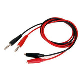 Maxbell 6xBanana plug to Aligator Clip Test Lead Cable for Tester Multimeter Red+Black