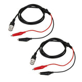 Maxbell 15x2pcs 110cm BNC Q9 to Dual Alligator Clip Oscilloscope Test Probe Cable Leads