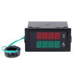 Maxbell 3xDual LED Digital Voltmeter Ammeter Amp Volt Meter Gauge Tester AC 300V 100A