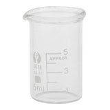 Maxbell 6xLow Form Glass Measuring Graduated Beaker Chemistry Lab glassware 5ML