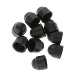 Maxbell 8x10pcs M6 Black Dome Bolt Nut Protection Caps Cover Hexagon Screws M6x10mm