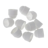 Maxbell 15x10pcs M6 White Dome Bolt Nut Protection Caps Cover Hexagon Screws