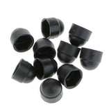 Maxbell 40x10pcs M6 Black Dome Bolt Nut Protection Caps Cover Hexagon Screws M8x13mm