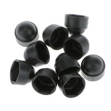Maxbell 10x10pcs M6 Black Dome Bolt Nut Protection Caps Cover Hexagon Screws M8x14mm