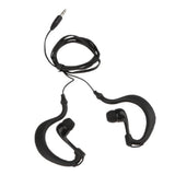 Maxbell 7x3.5mm Earhook Sport Waterproof Earphone Headphone for iPod MP3 Player Black