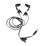 Maxbell 5x3.5mm Waterproof Earphone Headphone Stereo Swimming for MP3 Radio iPod Black