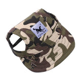 Maxbell 2xDog Baseball Hat Pet Kitten Canvas Sport Sunbonnet Hat Camouflage S