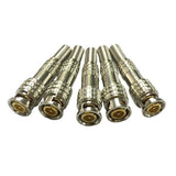 Maxbell 5x5X Solderless No Welding Joint BNC Male Coax Connector Adapter Plug