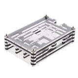 Maxbell 5xClear Case Enclosure Box for Raspberry Pi2 PI3 Model B+ Black
