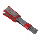 Maxbell 2xCar AC Vent Brush Window Blinds Dust Cleaner Duster Cleaning Brush Gray Red
