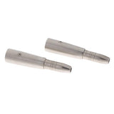 Maxbell 4x2pc - XLR 3-Pin Male to 1/4" 6.35mm Mono Female Jack Audio Cable Mic Adapter