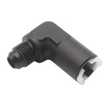 Maxbell 2xBlack Aluminium AN-6 90 Degree Female Fuel Oil Line Adapter Fitting Billet