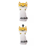 Maxbell 2 Pieces Golf Driver Head Cover PU Leather 400cc Woods Stylish Protectors