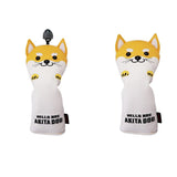 Maxbell 2 Pieces Golf Driver Head Cover PU Leather 400cc Woods Stylish Protectors