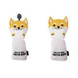 Maxbell 2 Pieces Golf Driver Head Cover PU Leather 400cc Woods Stylish Protectors
