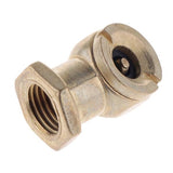 Maxbell 2x1/4" Female NPT Direct Air Line Chuck With Shut-off for Tire Valves Gold